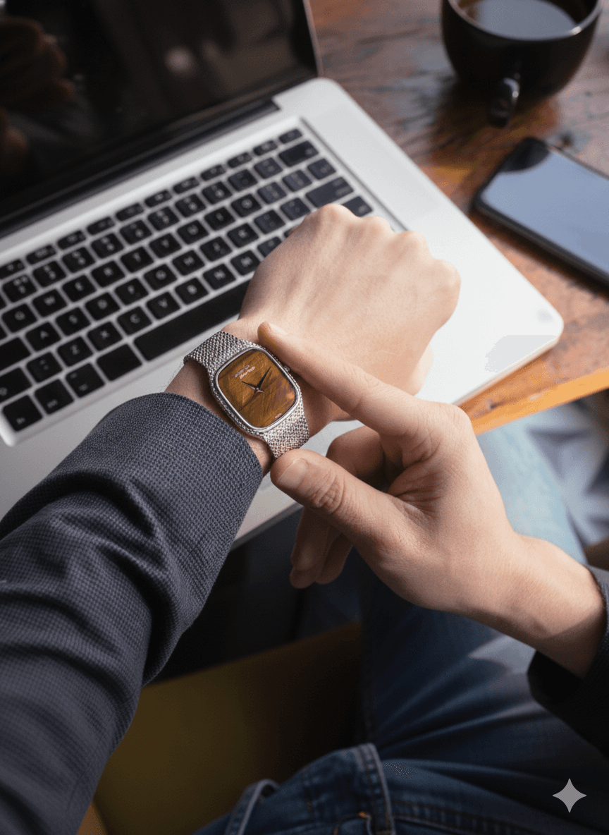 Luxury Watch on Laptop - Blog Hero